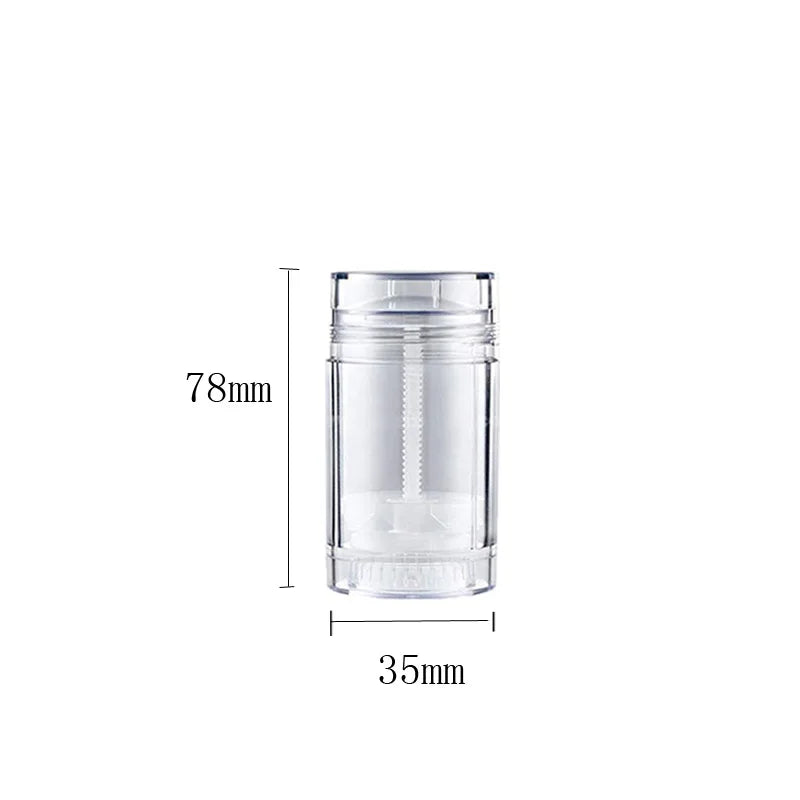 Tidesmit 30ml twist up deodorant container, 5pcs empty refillable plastic stick tubes for DIY natural deodorants