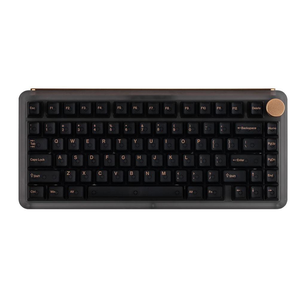 KiiBOOM Phantom81 V4 75% ANSI US Layout Tri-mode Wireless Acrylic Semi-Translucent Mechanical Keyboard with Shine Through Keycap