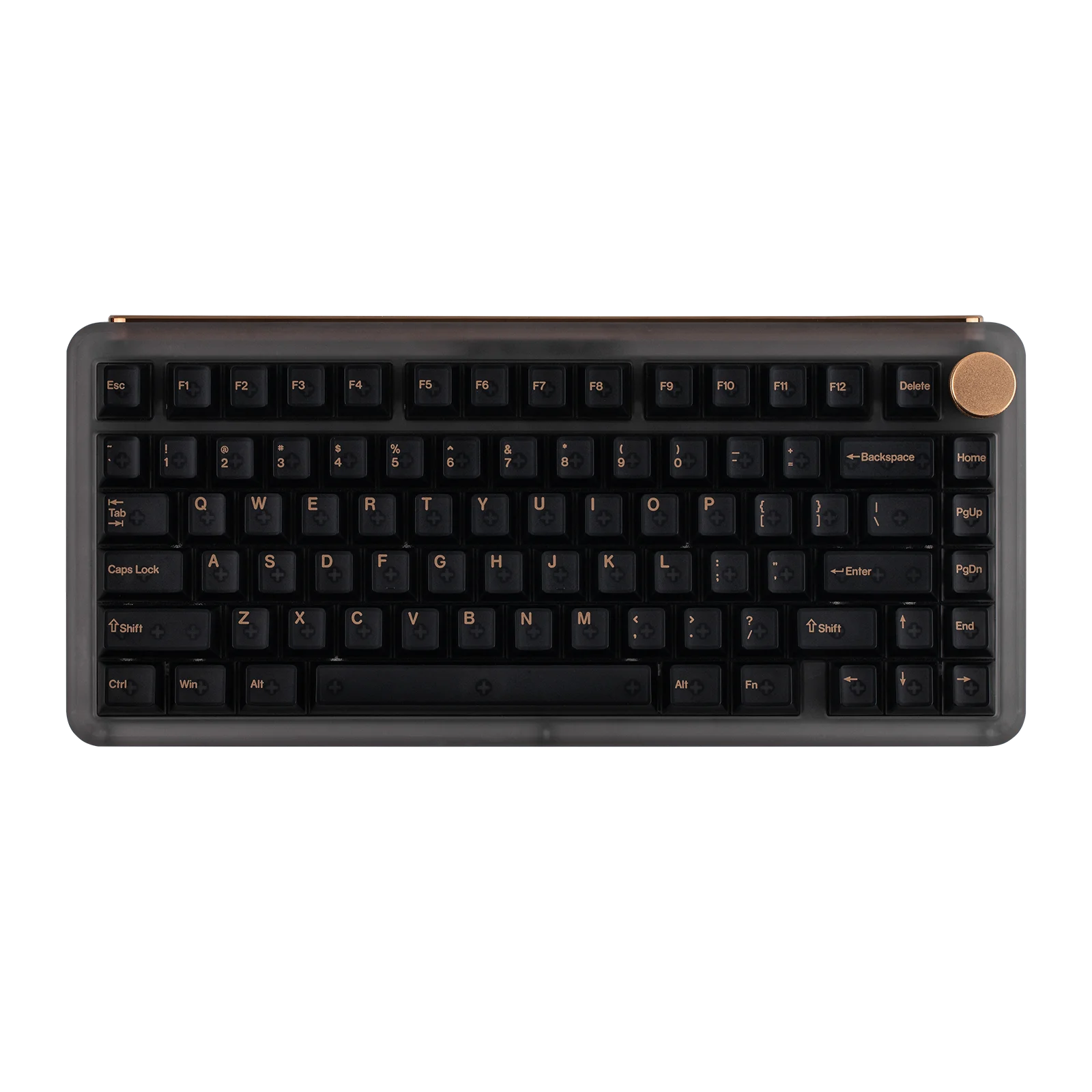 KiiBOOM Phantom81 V4 75% ANSI US Layout Tri-mode Wireless Acrylic Semi-Translucent Mechanical Keyboard with Shine Through Keycap