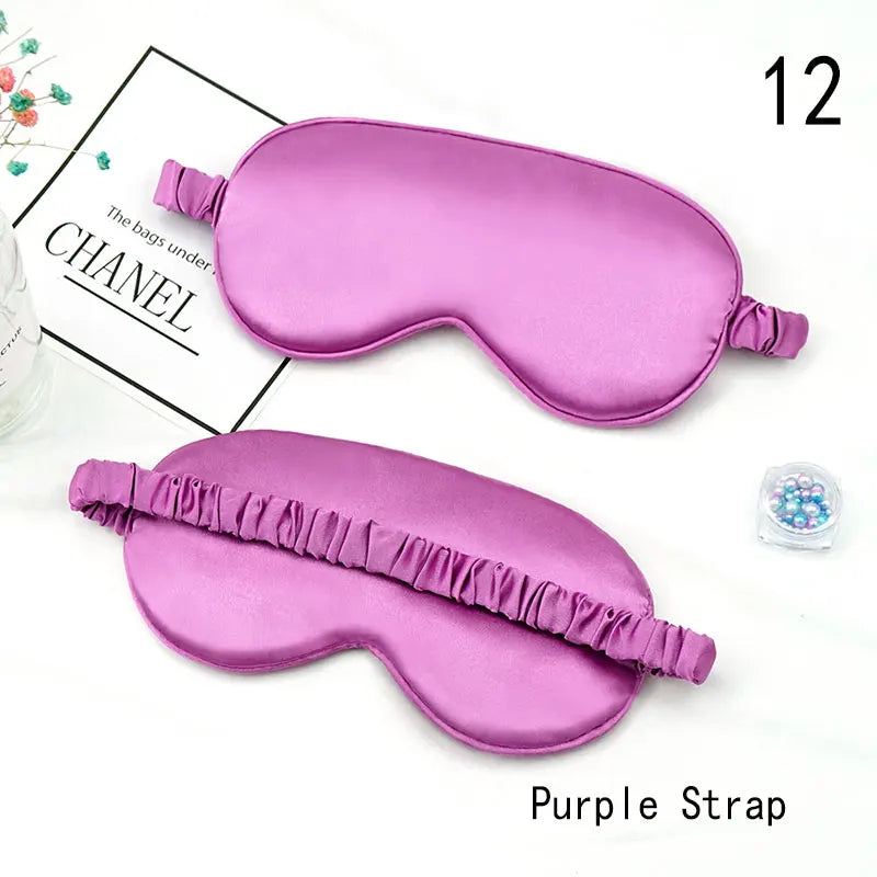 Imitated Silk Eye Mask for Sleeping Breathable Eyeshade Cover Sleeping Mask for Travel Nap Soft Comfort Blindfold Night Eyepatch
