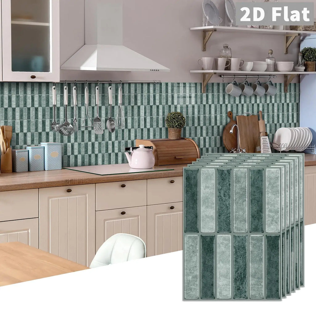 Self-adhesive tile decals, peel-and-stick tile stickers, splash-proof wall decor for kitchens and bathrooms, bedroom decor