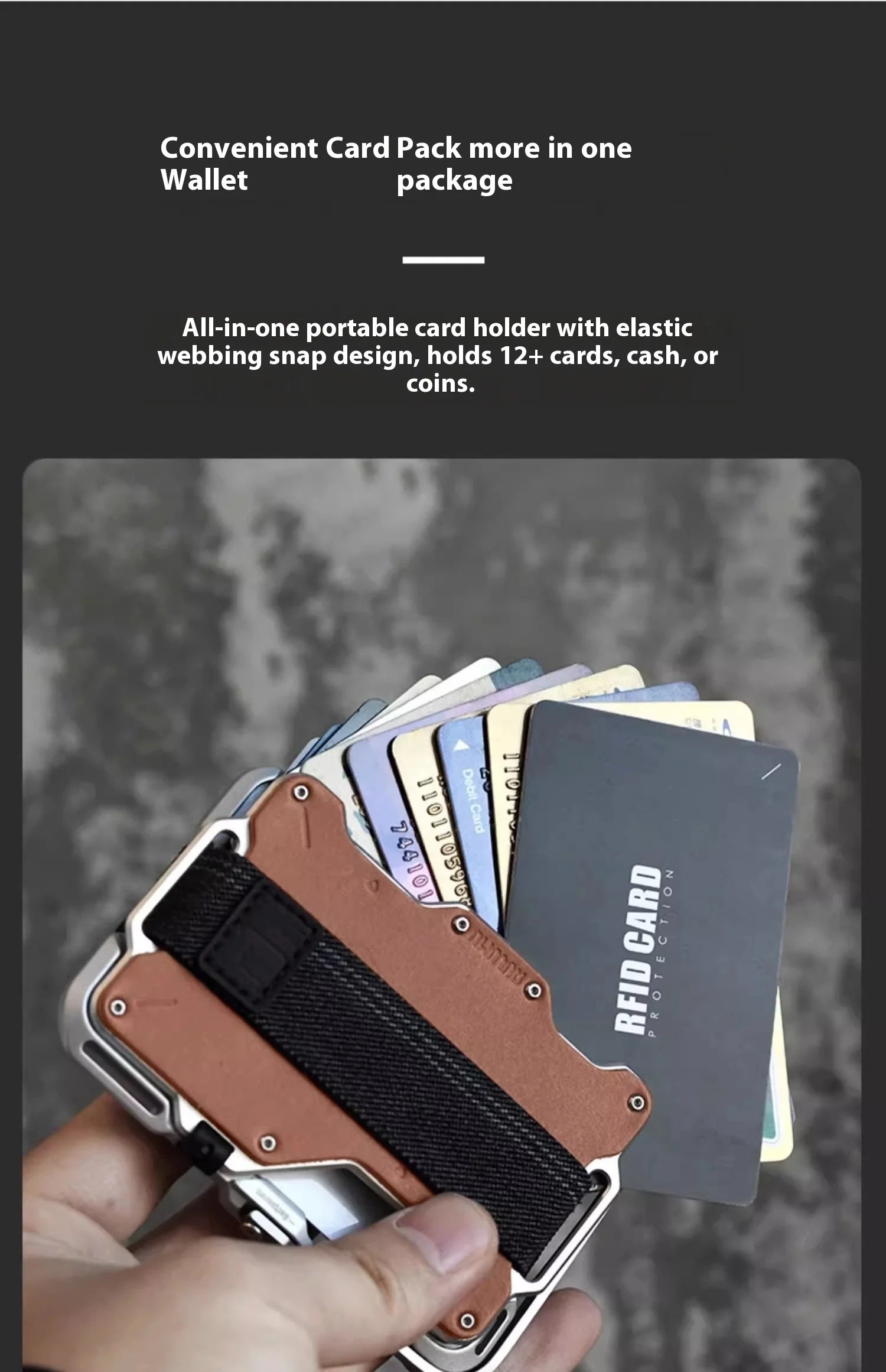 Magnetic Carbon Fiber Wallet: 6-in-1 Slim Fit Phone Case Tidesmit