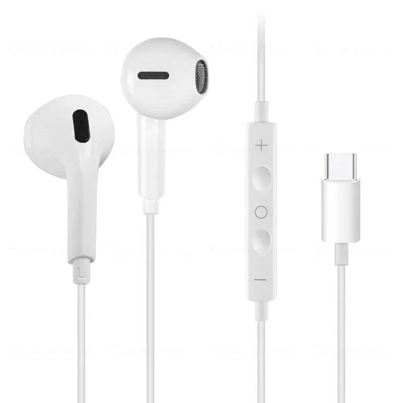 Wired Headphones For Samsung Galaxy S24 S23 S21 S22 S20 Plus Type USB C 3.5mm Jack Earphones A54 A34 A53 Note 20 10 Accessories Type c jack Tidesmit
