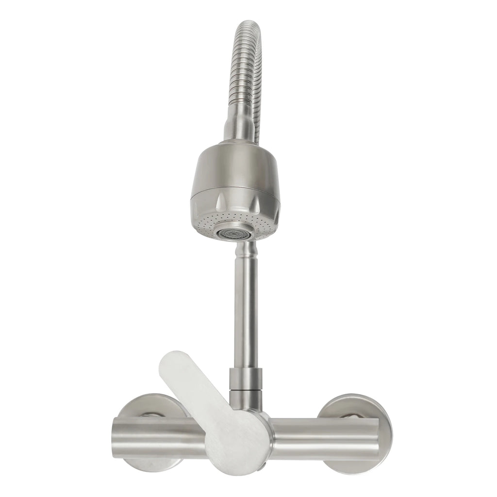 360° Rotatable Faucet with 2 Water Modes, Wall Mounted Kitchen Faucet, Hot and Cold Water Tap for Kitchen Bathroom