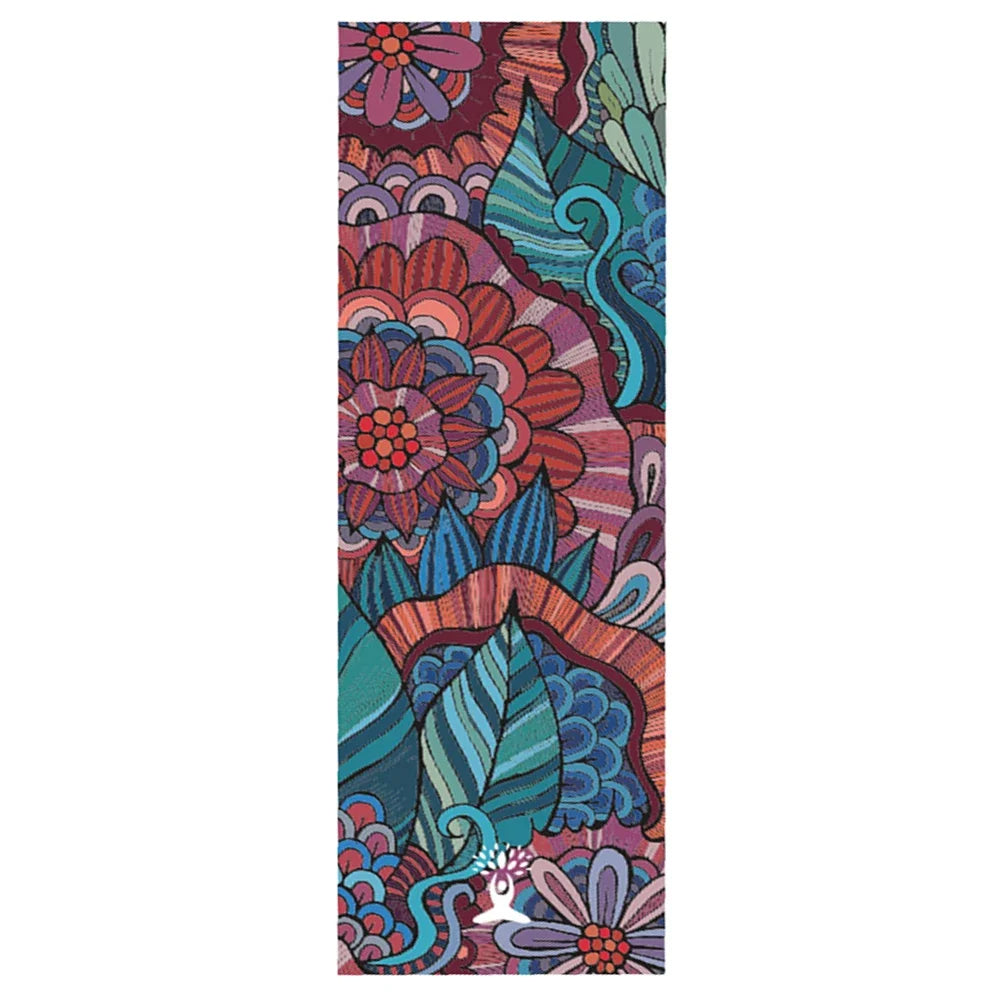63*185cm Non-slip Yoga Mat Blanket Towel Gym Fitness Pilates Exercise Sports Travel Pattern Home Yoga Mat Cover Quick-drying