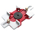 Woodworking 2-in-1 Slotted Positioning Plate Aluminum Alloy Drawer Handle Punching Template Wood Convenient Cut Auxiliary Tools