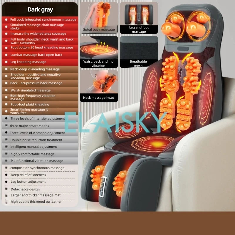 Electric Massage Cushion with Heat Therapy - Cherry Deep Tissue Kneading Massage Cushion CHERRY China Mainland Tidesmit