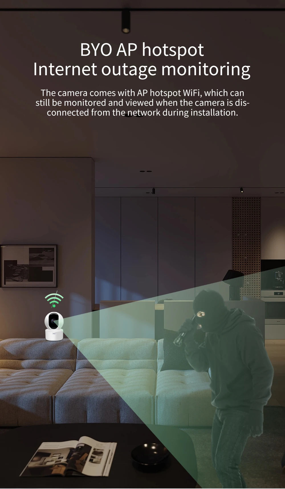 Neye S5 WiFi Smart Camera 8MP 4K Indoor Baby Monitor 360 ° Pan Tilt Automatic Tracking Camera CCTV Bidirectional Audio Camera