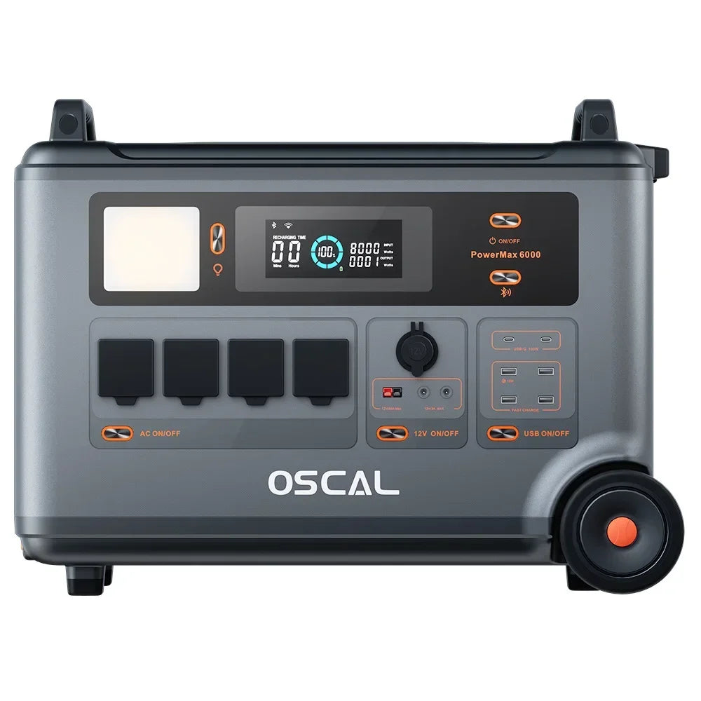 Oscal Powermax6000 Portable Charger 3600Wh LiFePO4 Power Station Poland Oscal Powermax6000 Tidesmit