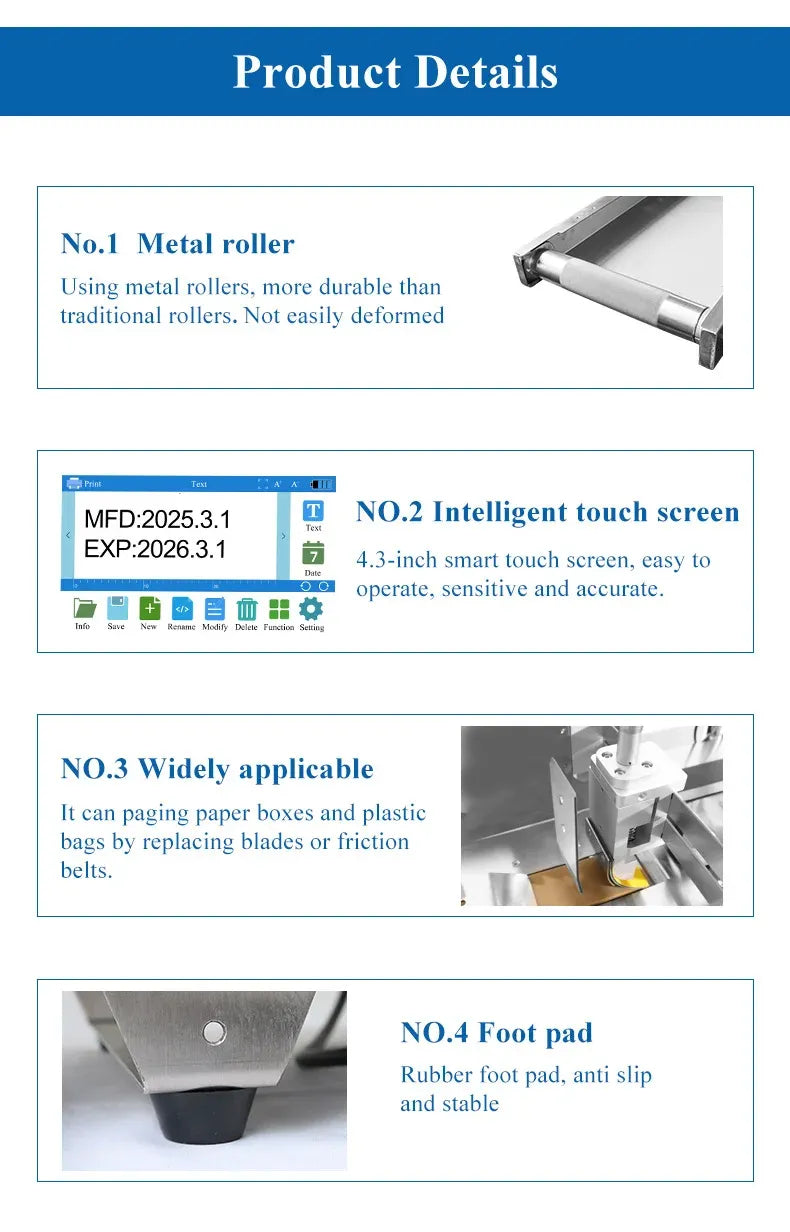 High Quality Online Printer With Paging Function For Bag Box Using Date Time Logo Barcode Printer Factory Price