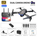 4K Camera Drone - Foldable RC Quadcopter with Obstacle Avoidance Black-Dual C-1B Tidesmit