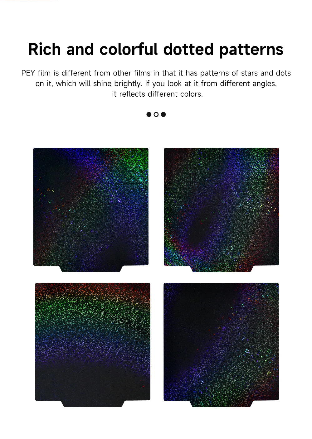 235x235mm PEY holographic magnetic steel sheet for Ender 3 build plate to print patterns on 3D models.