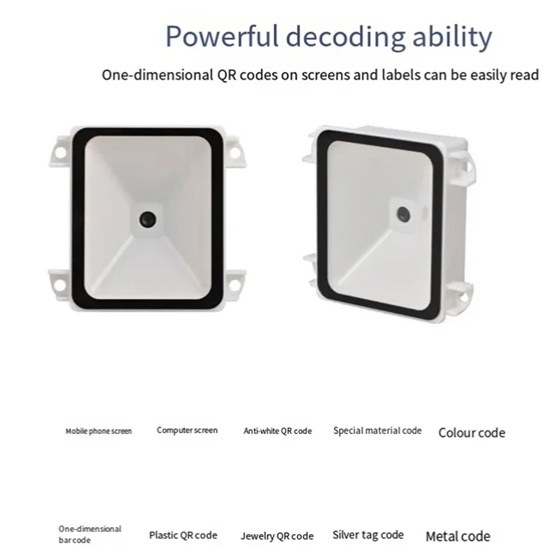 New!! Embedded 2D Barcode Scanner USB QR Barcode Reader RS232 TTL Interface Kiosk Small Fixed Installation Barcode Printer