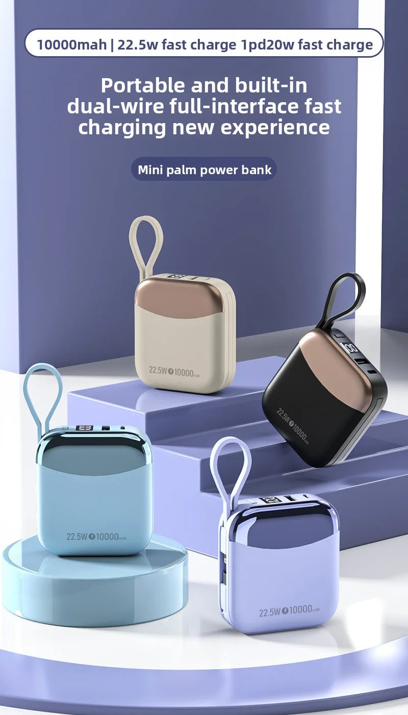 10000mAh Portable Charger - 66W Fast Charging Power Bank for Devices Tidesmit