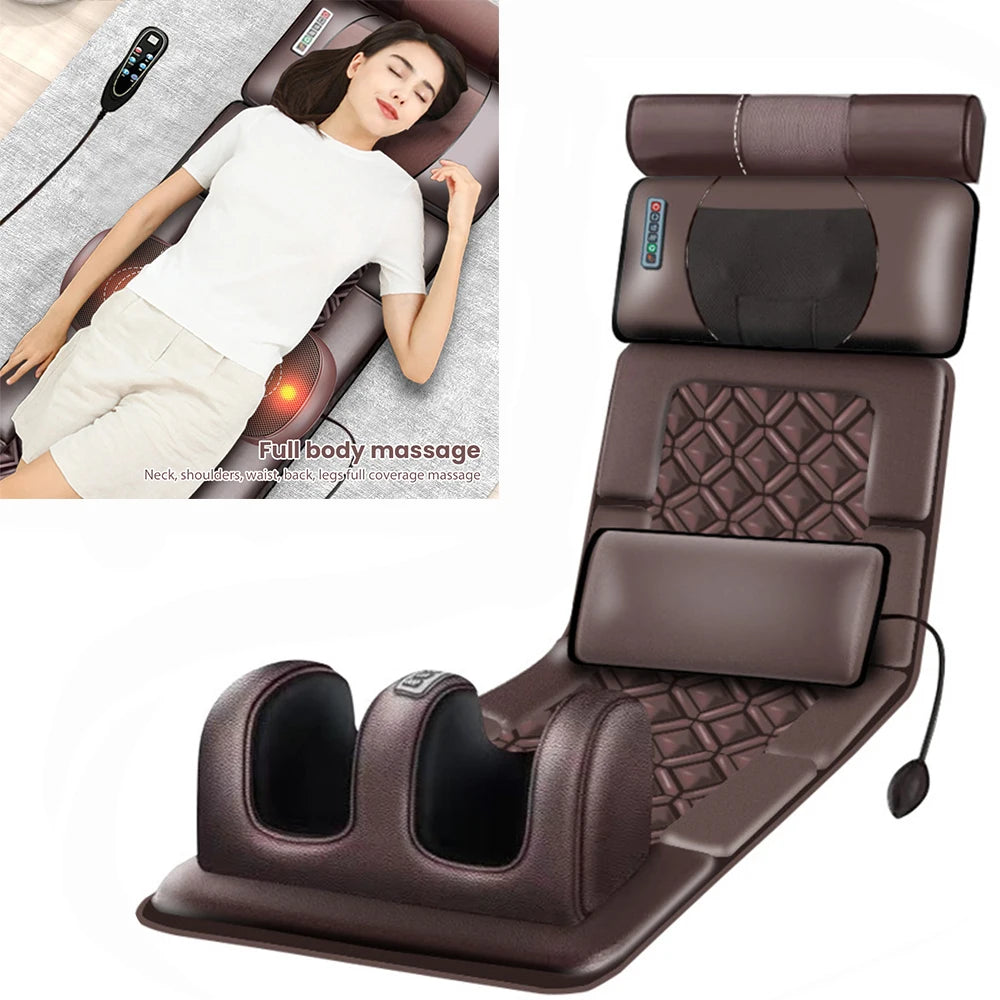 Electric Massager Full Body Heat Therapy Mattress - Tidesmit Back Massage Instrument Tidesmit