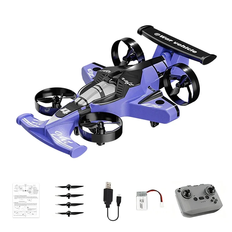 2-in-1 Land-Air RC Drone Car - Red Stunt Vehicle | Tidesmit violet Tidesmit
