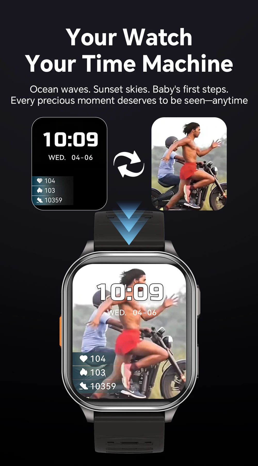 LIGE New 30W Pixel Camera Smart Watch Men 670mAh Battery IP67 Waterproof Sports Fitness Tracker Bluetooth Call Man Smartwatches