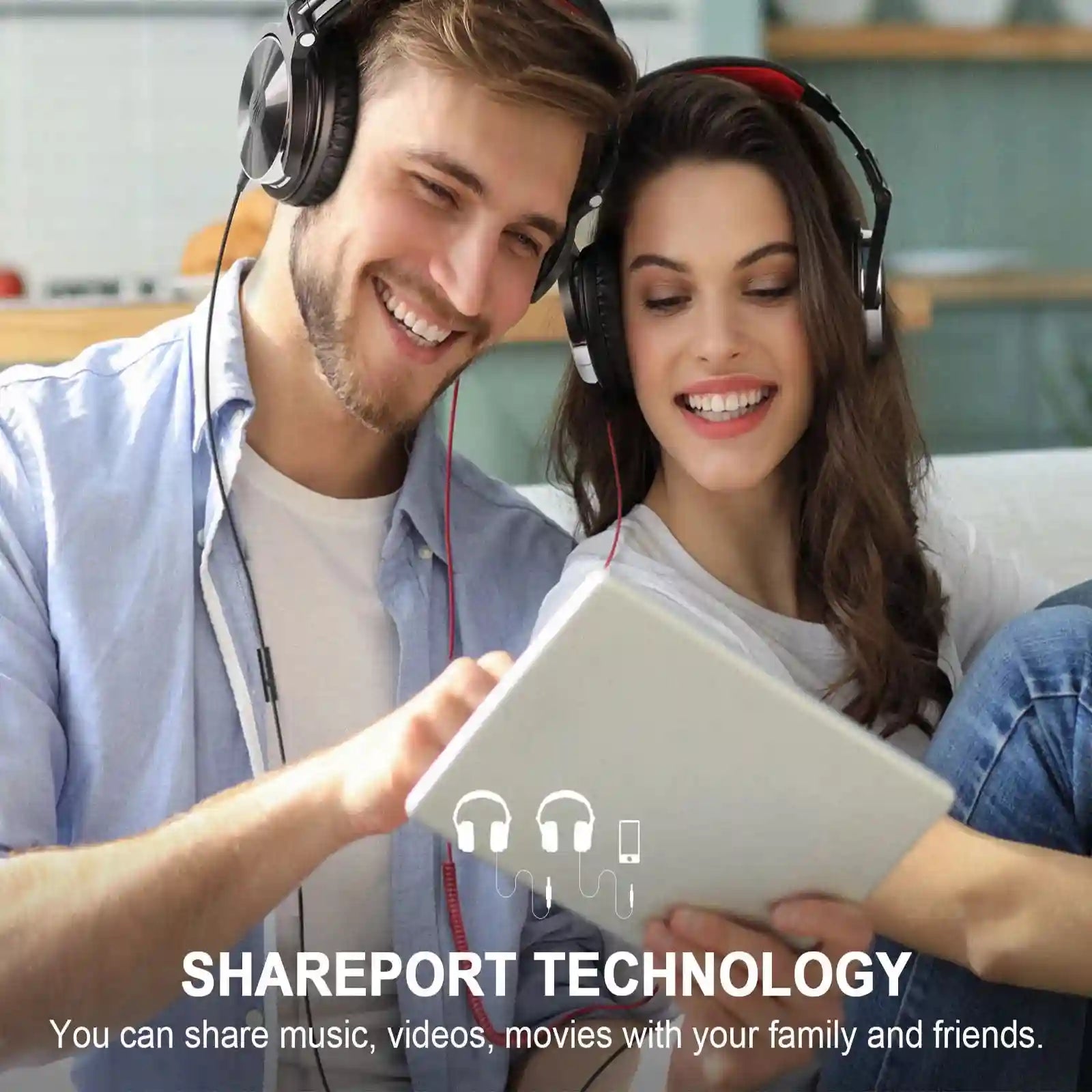 Wired Studio Monitor Headphones: Over-Ear Audio with Low Latency Tidesmit