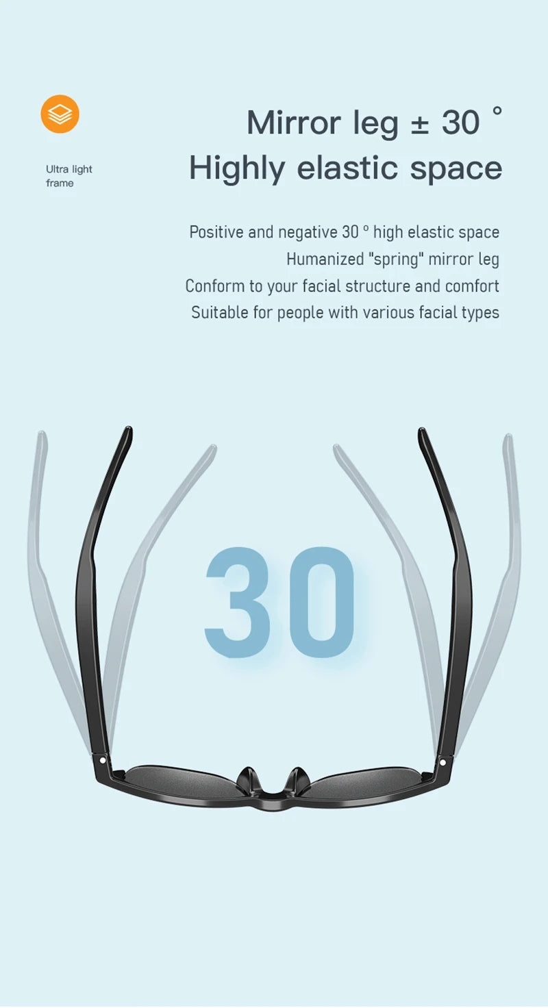 Bluetooth Smart Glasses with Spatial Audio - Black Matte Finish Tidesmit