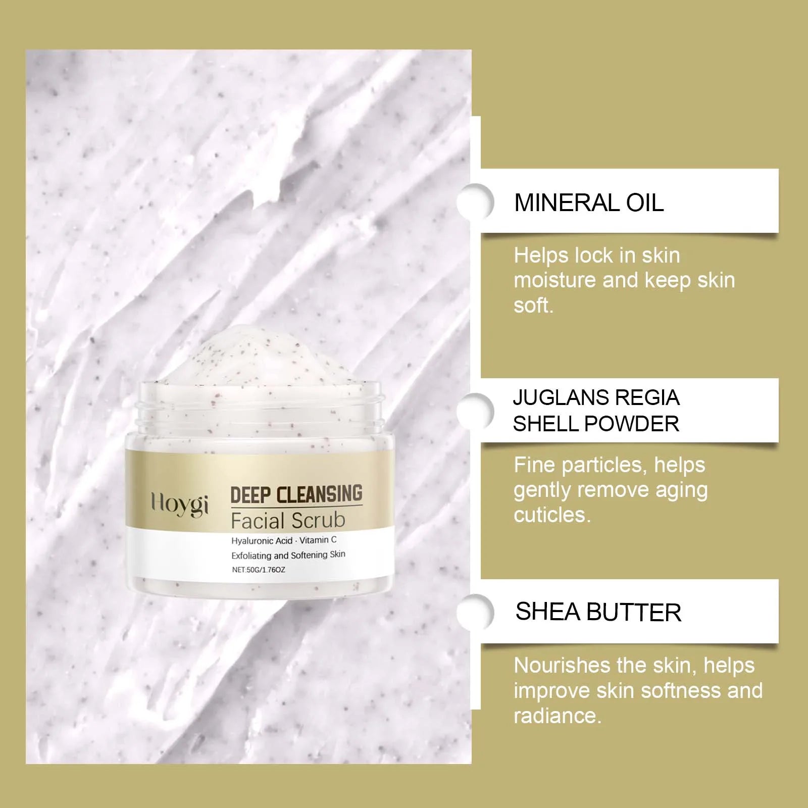 Deep Cleansing Facial Scrub – Pore Refining Exfoliator by Tidesmit Scrubs Treatments Tidesmit