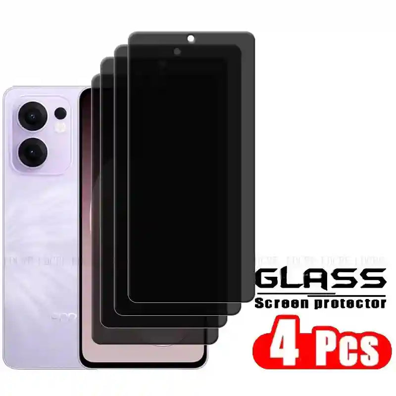 Reno 13F Privacy Screen Protector - 4 Pack Anti-Spy 9H Tempered Glass AE 4 Front Glass For Reno 13F Tidesmit