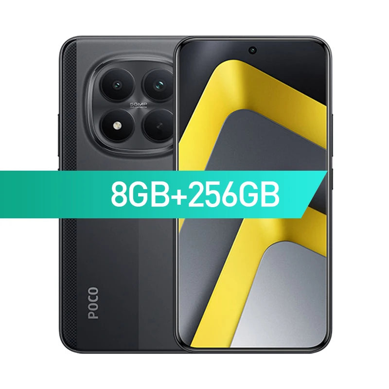 POCO M8 Pro 5G Smartphone with 120Hz AMOLED Display & 6500mAh Battery AE 8GB 256GB Black Official Standard Tidesmit