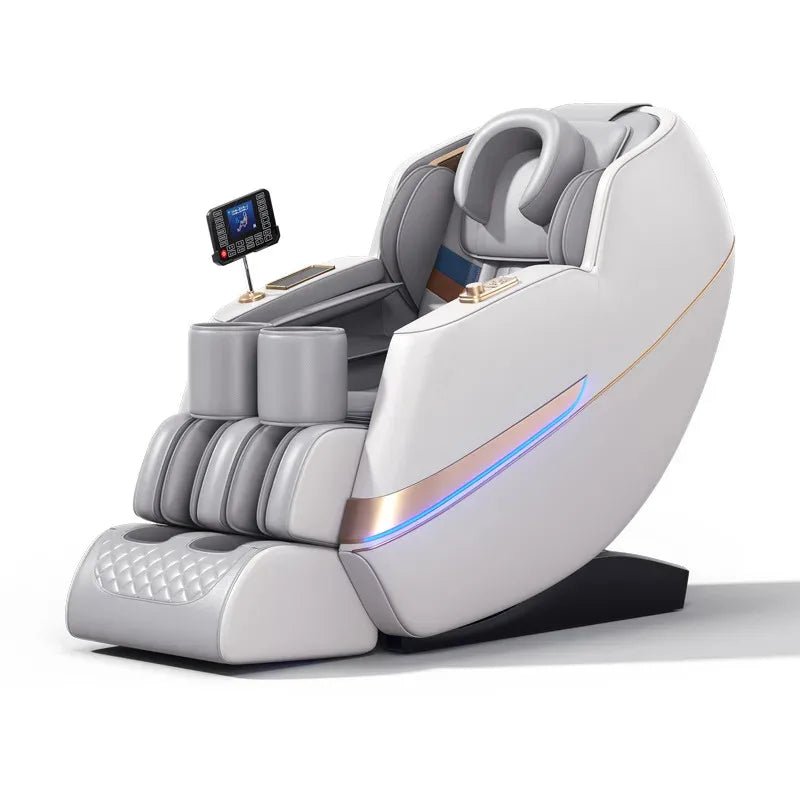 Full Body Zero Gravity Massage Chair - White Ash Space Capsule Massage Chairs Tidesmit