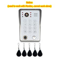 ANJIELO Fingerprint IC Card Password 3in1 Unlock Doorbell Video Intercom for Home 1080P 148° Wide View  4-wired System