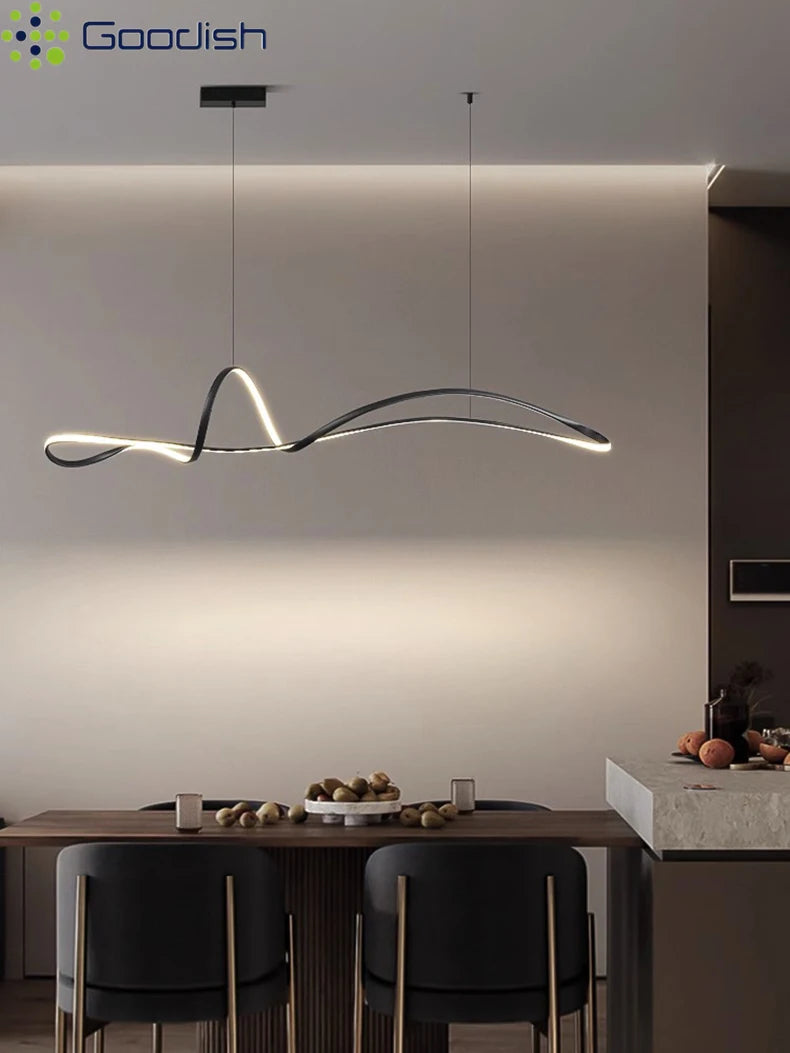 Modern 150cm LED Ring Light - Adjustable Dimmable Pendant for Creators Tidesmit