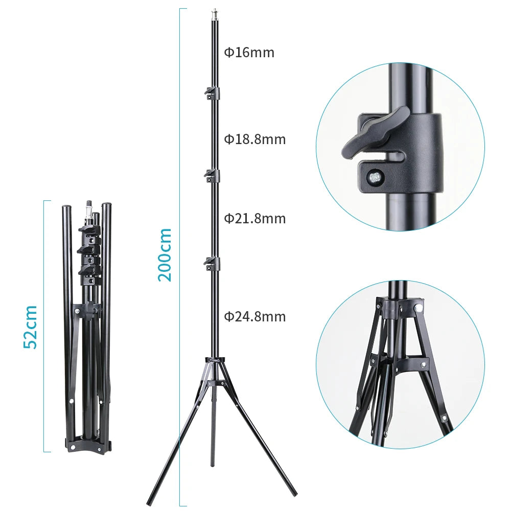 LED Video Light Panel | 50W Bi-Color Studio Lamp for Content Creation Tidesmit