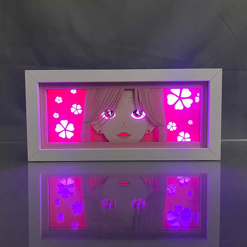 Anime LED Light Box – 3D Paper Cut Night Lamp with Remote Control Tidesmit