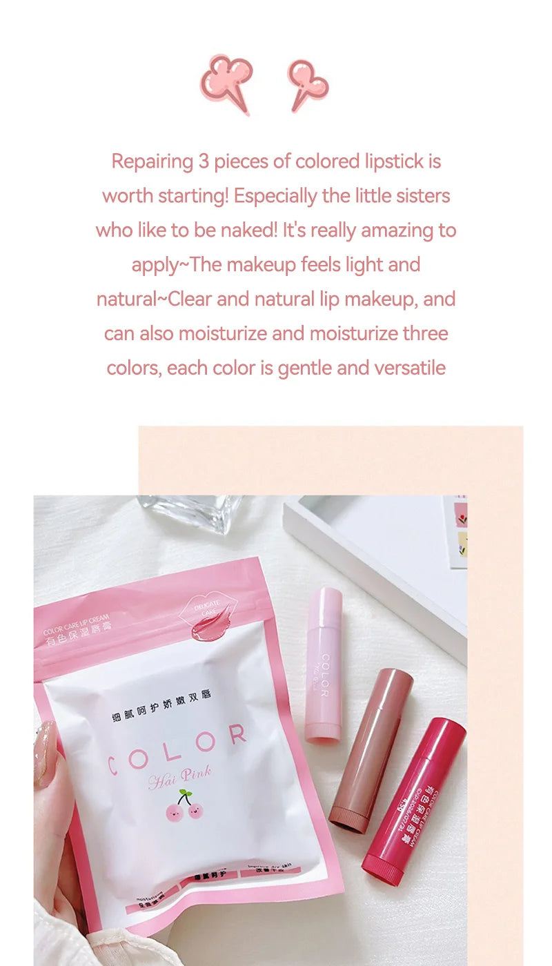 Tinted Moisturizing Lip Balm Set | Nourishing Hydrating Treatment Lip Care Tidesmit