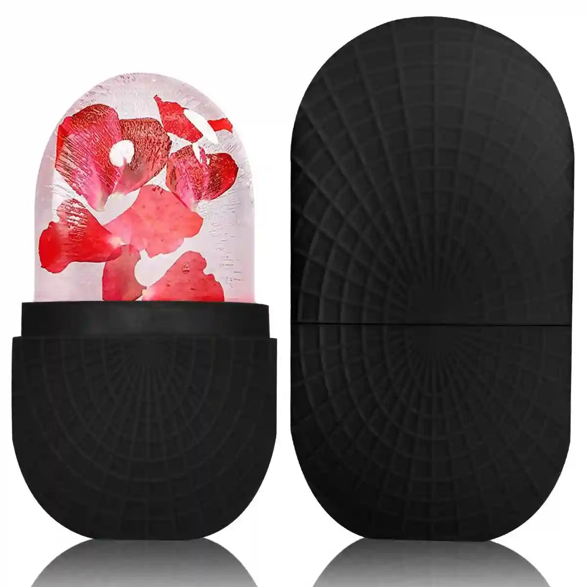 Ice Face Roller for Skincare - Silicone Facial Contouring Tool Eye Massage Instrument Black Tidesmit
