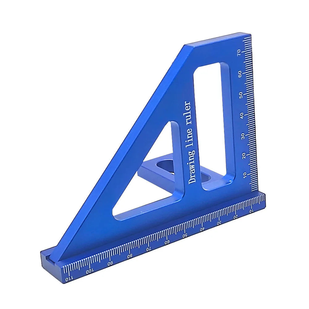 Woodworking Square Protractor Aluminum Alloy Miter Triangle Ruler High Precision Layout Measuring Tool for Engineer Carpenter