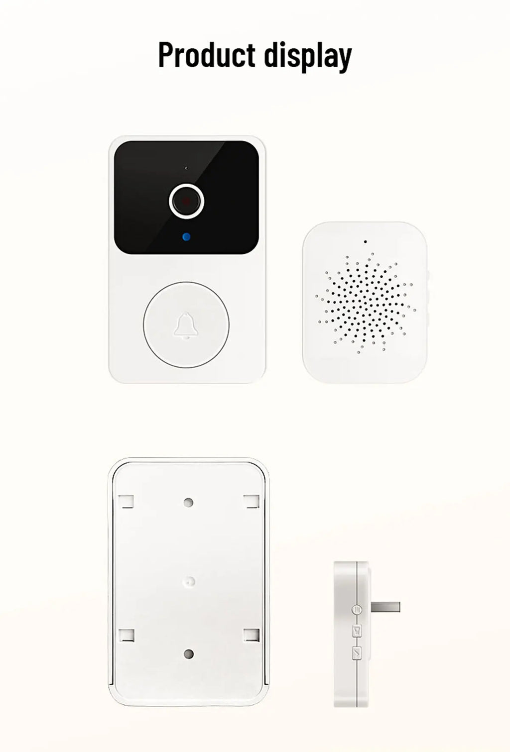 WIFI Video Doorbell Camera Wireless IR Night Vision Smart Home Security HD Door Bell Two Way Intercom Voice Change For Home