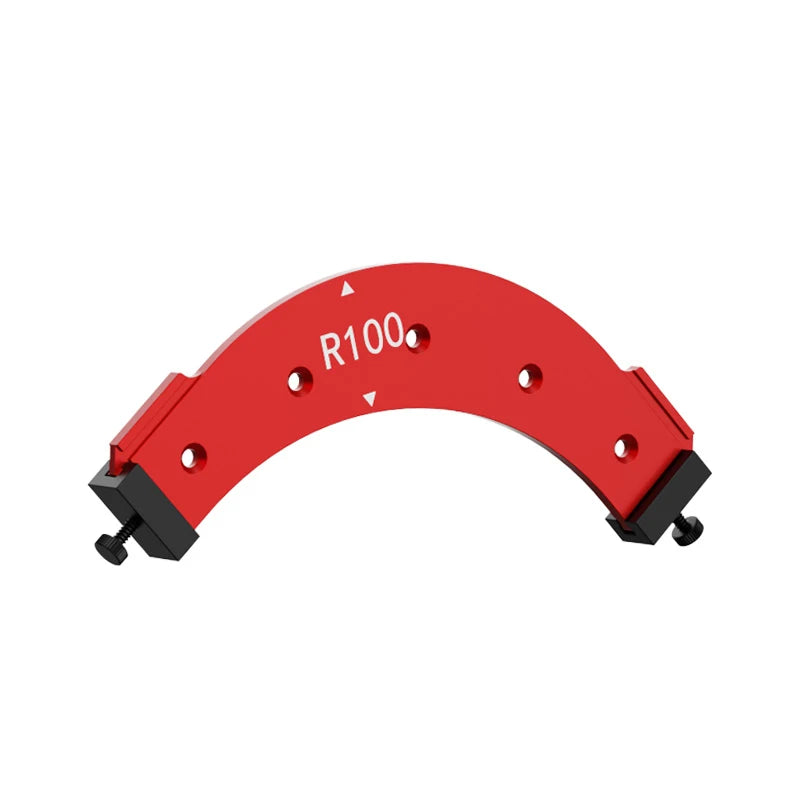 R100-R300 Radius Jig Woodworking Router Templates Arc Angle Positioning Template Corner Radius Reusable Positioning Tool