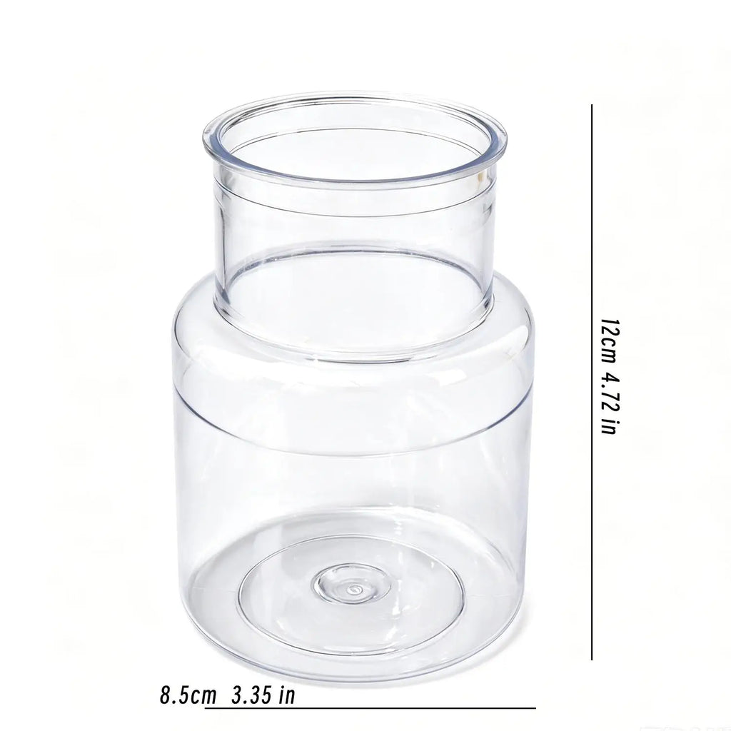 1/5x Transparent Hydroponic Flower Pot Planting Rooting Container Tabletop Plants Bonsai Office Table Home Gardening Decoration