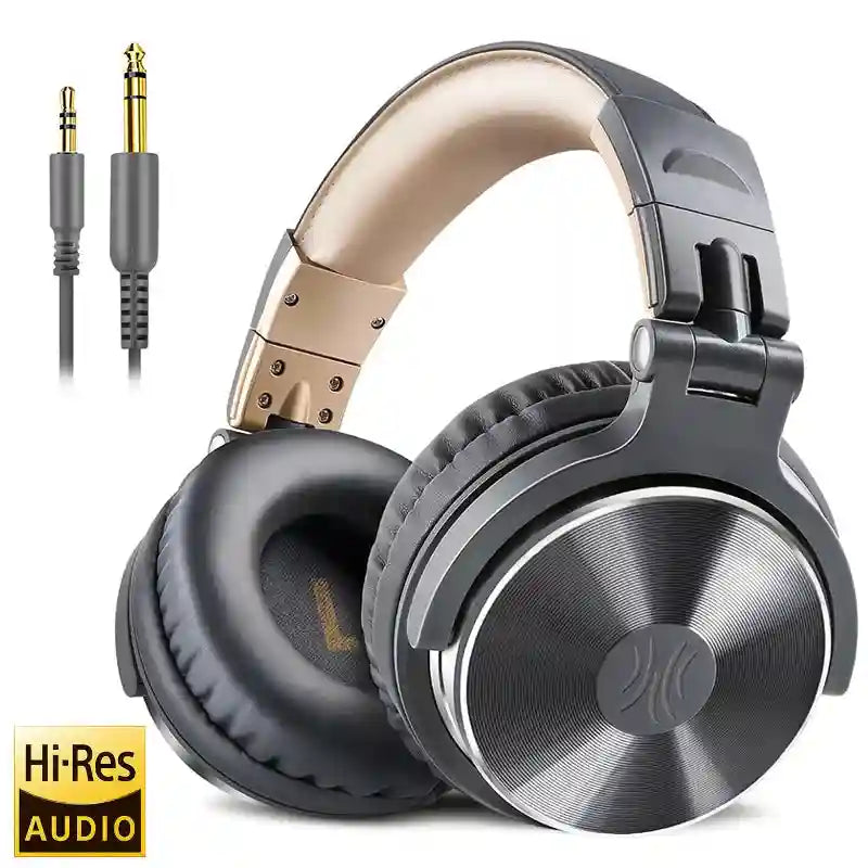 Studio Monitor Wired Headphones - High-Res Audio Pro-10/50 Series Pro-10-Gray Tidesmit