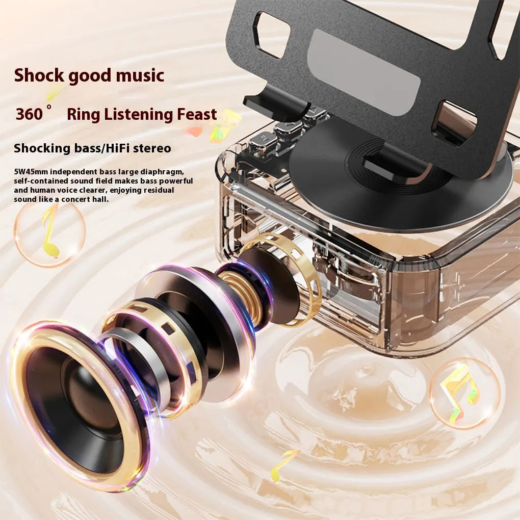 Portable Bluetooth Speaker Tablet Stand - Adjustable Foldable Desk Mount Tidesmit