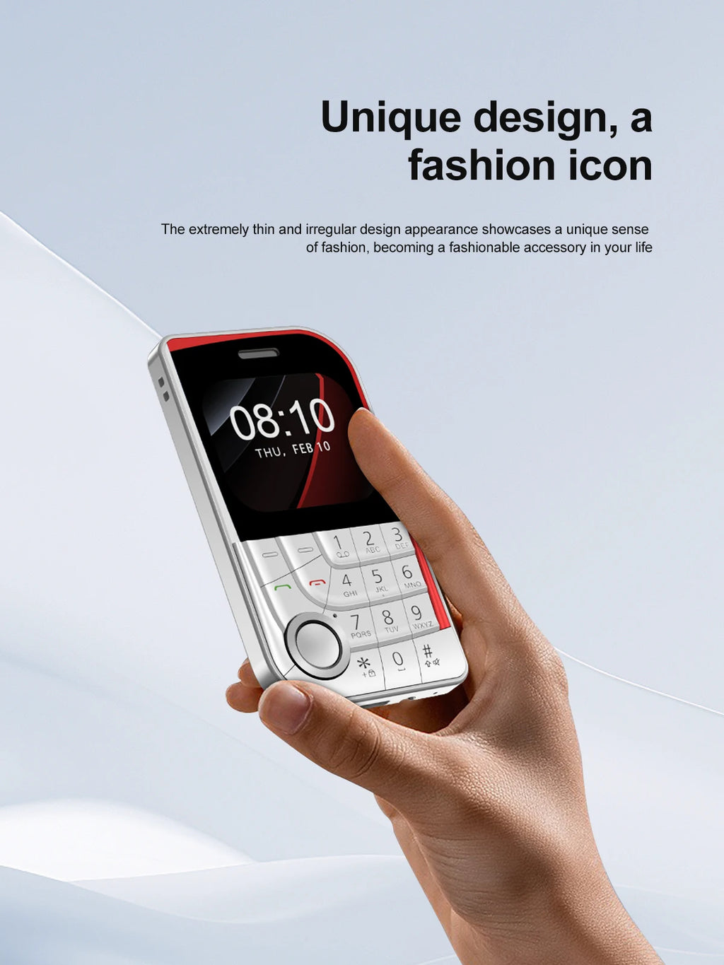 SERVO V10 Card Phone 2.01" Display 2G GSM Dual SIM Standby MP3/MP4 Magic Voice Speed Dial Torch Button Small Cellular Telephones