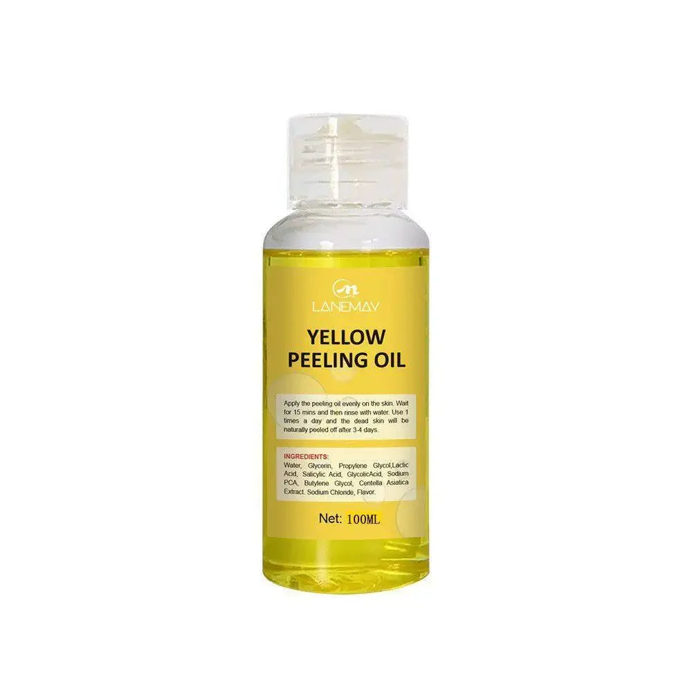 Yellow Peeling Oil for Body Exfoliation - Professional Brightening Serum Scrubs Treatments 100ml Tidesmit