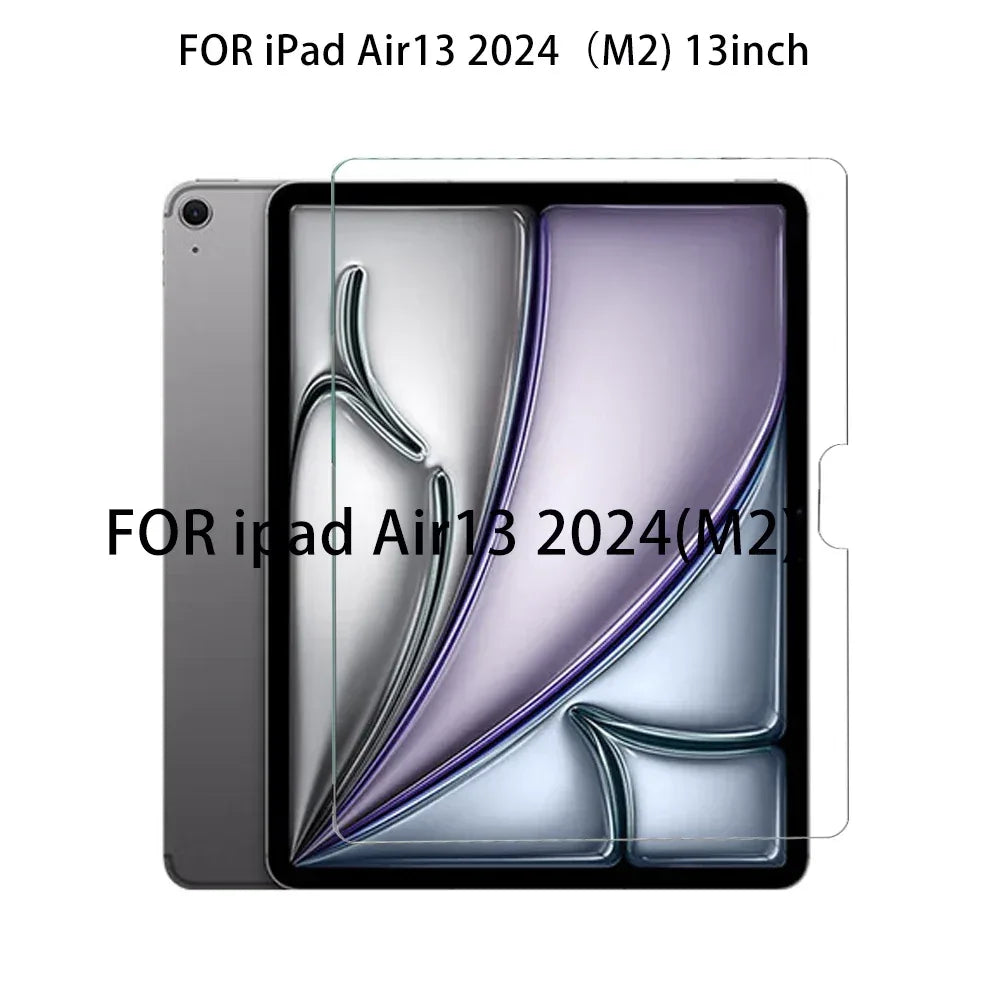 iPad Tempered Glass Screen Protector: 9H Hardness Anti-Scratch Shield FOR AIR 13(M2) 2024 Tidesmit