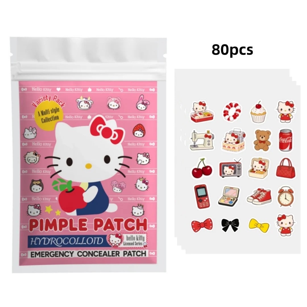 Hello Kitty Acne Pimple Patch Hydrocolloid Blemish Cover Waterproof Invisible for Teens Women Skincare