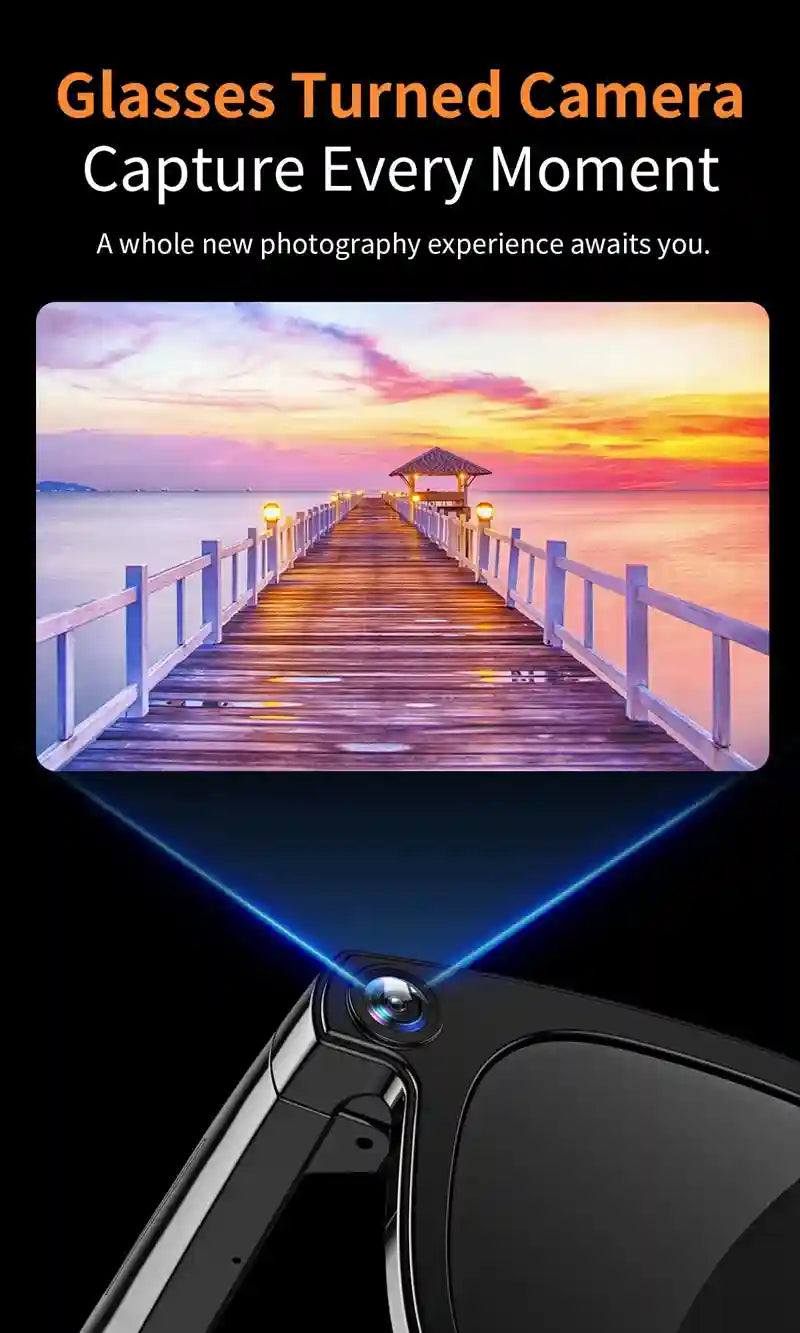 AI Smart Glasses with Real-Time Translation & 4K Camera | Tidesmit Tidesmit