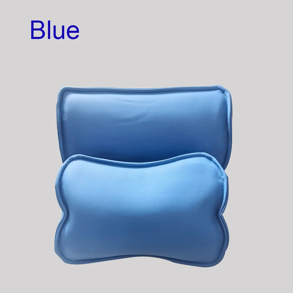 Dental Chair Memory Foam Neck and Waist Support Pillow Set Massage Chairs Blue Tidesmit