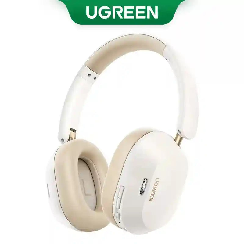 Wireless Headphones with Active Noise Cancellation - 75H Battery Life White Tidesmit