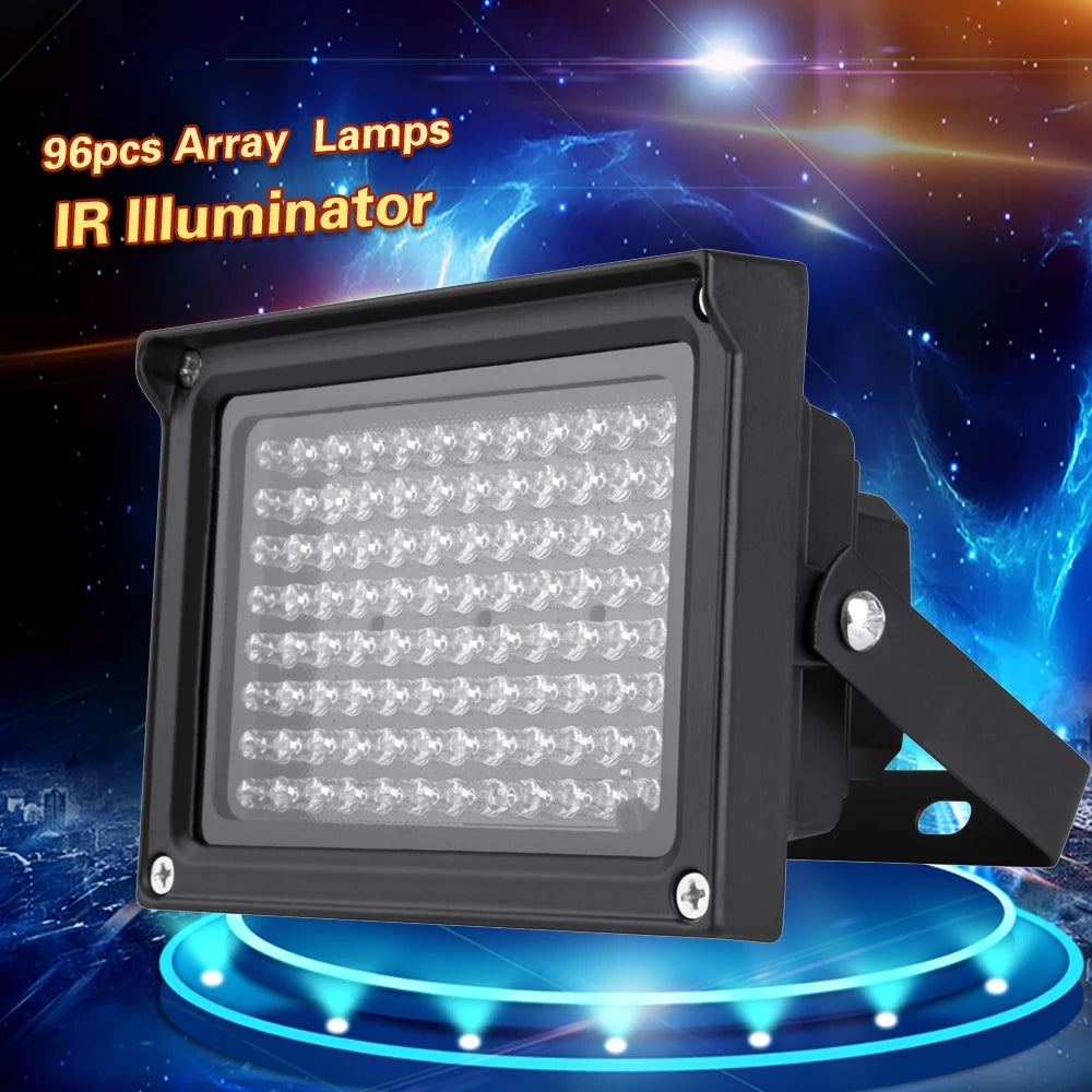 96 LED IR Illuminator Lamp for Night Vision CCTV Systems Tidesmit