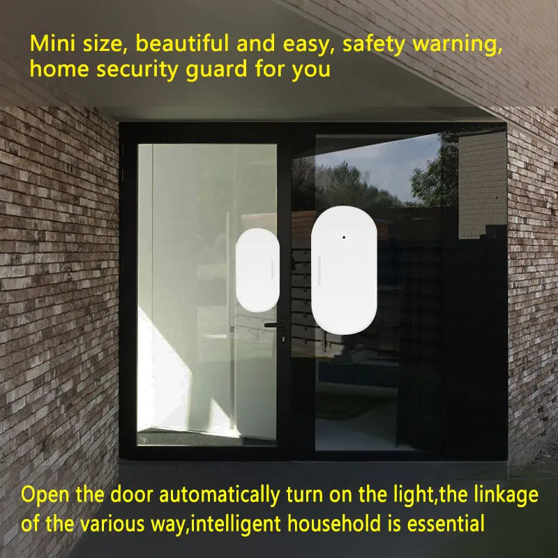 Tuya Zigbee 3.0 WiFi Door Window Sensor Smart Home Wireless Door Open / Closed Detector Smart Life Control Via Alexa Google Home