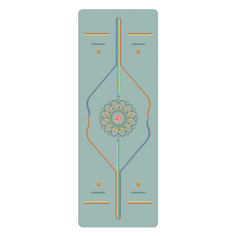 Rainbow Yoga Mat PU Natural Rubber Non-slip Sports Fitness Mat