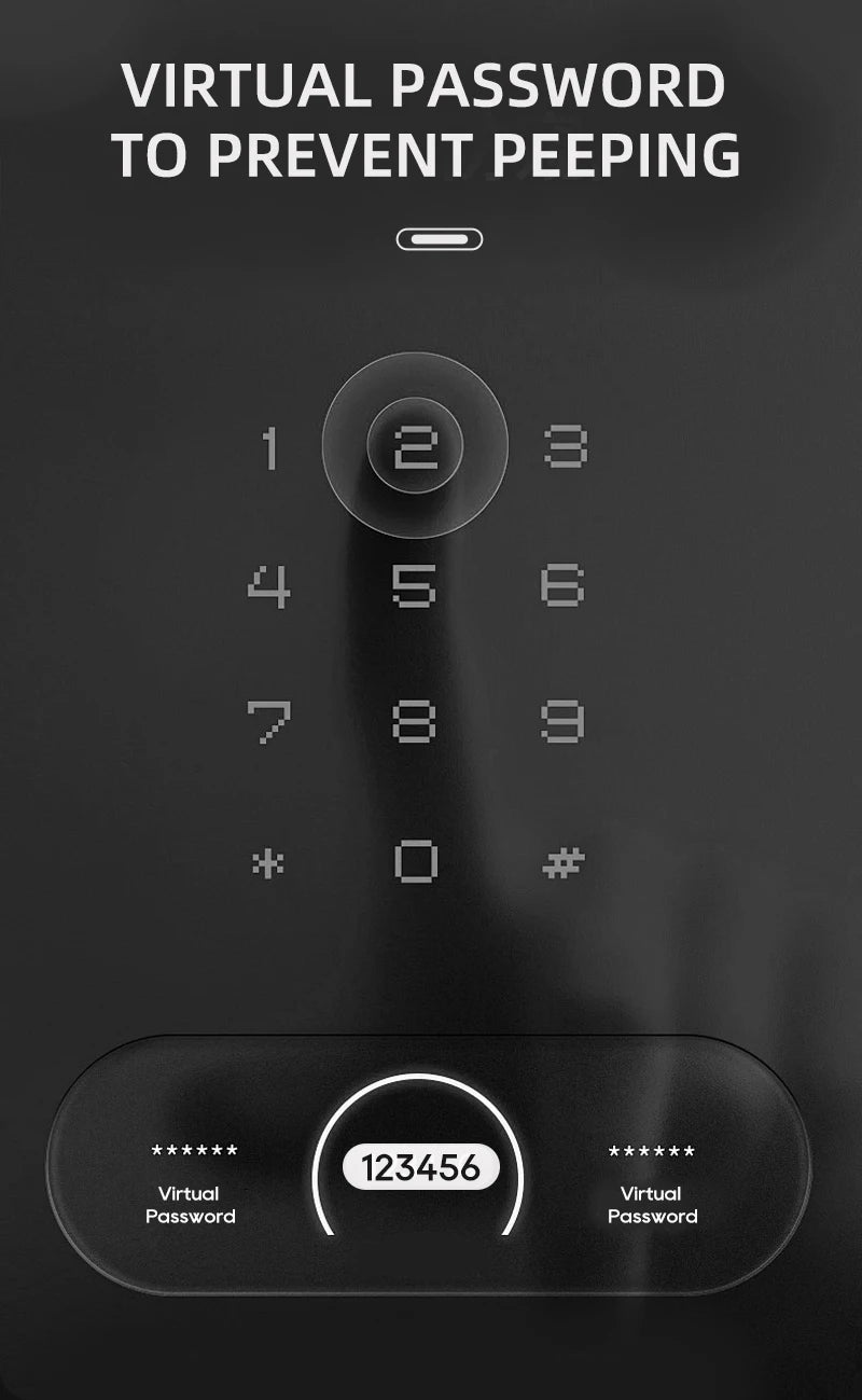 Wifi Wishome APP Face Recognition Smart Door Lock With Camera   Digital Door Lock Automatic Door Lock